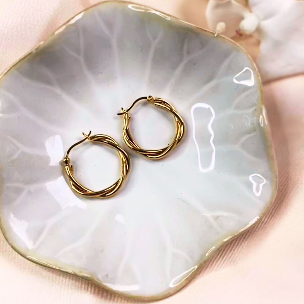 Mi-sun 18k Gold Vermeil Sterling Silver Earrings- KORYANGS Brand